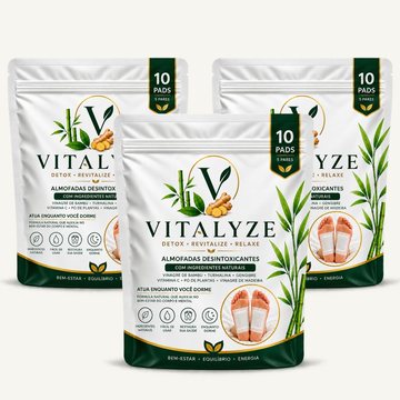 Compre 2 e leve 3 Kits Vitalyze, 30 almofadas