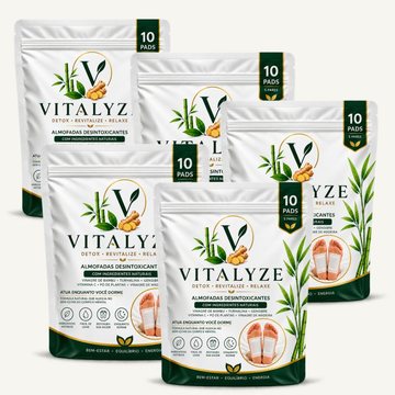Compre 3 e leve 5 Kits Vitalyze, 50 almofadas
