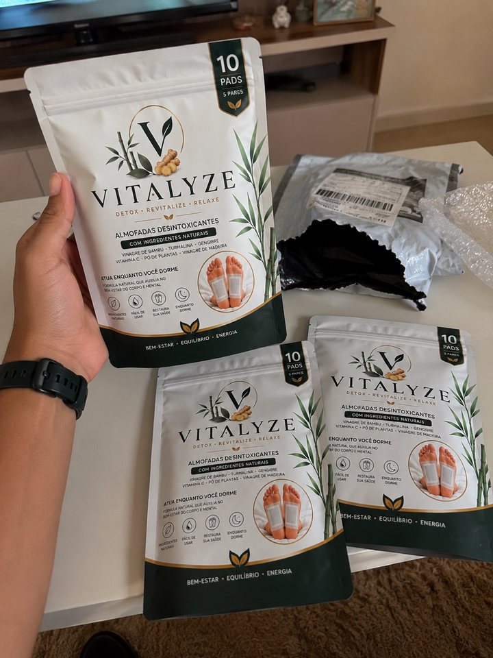 Kit Vitalyze recebido pelo cliente